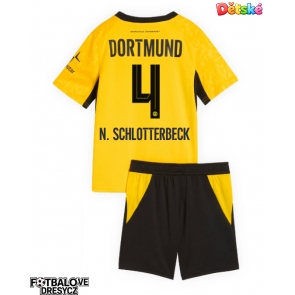 Borussia Dortmund Nico Schlotterbeck #4 Dětské Domácí dres komplet 2026-27 Krátký Rukáv (+ trenýrky)